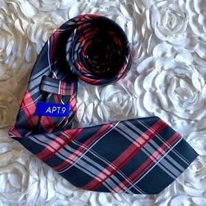 New Apt. 9 mens striped plaid tie